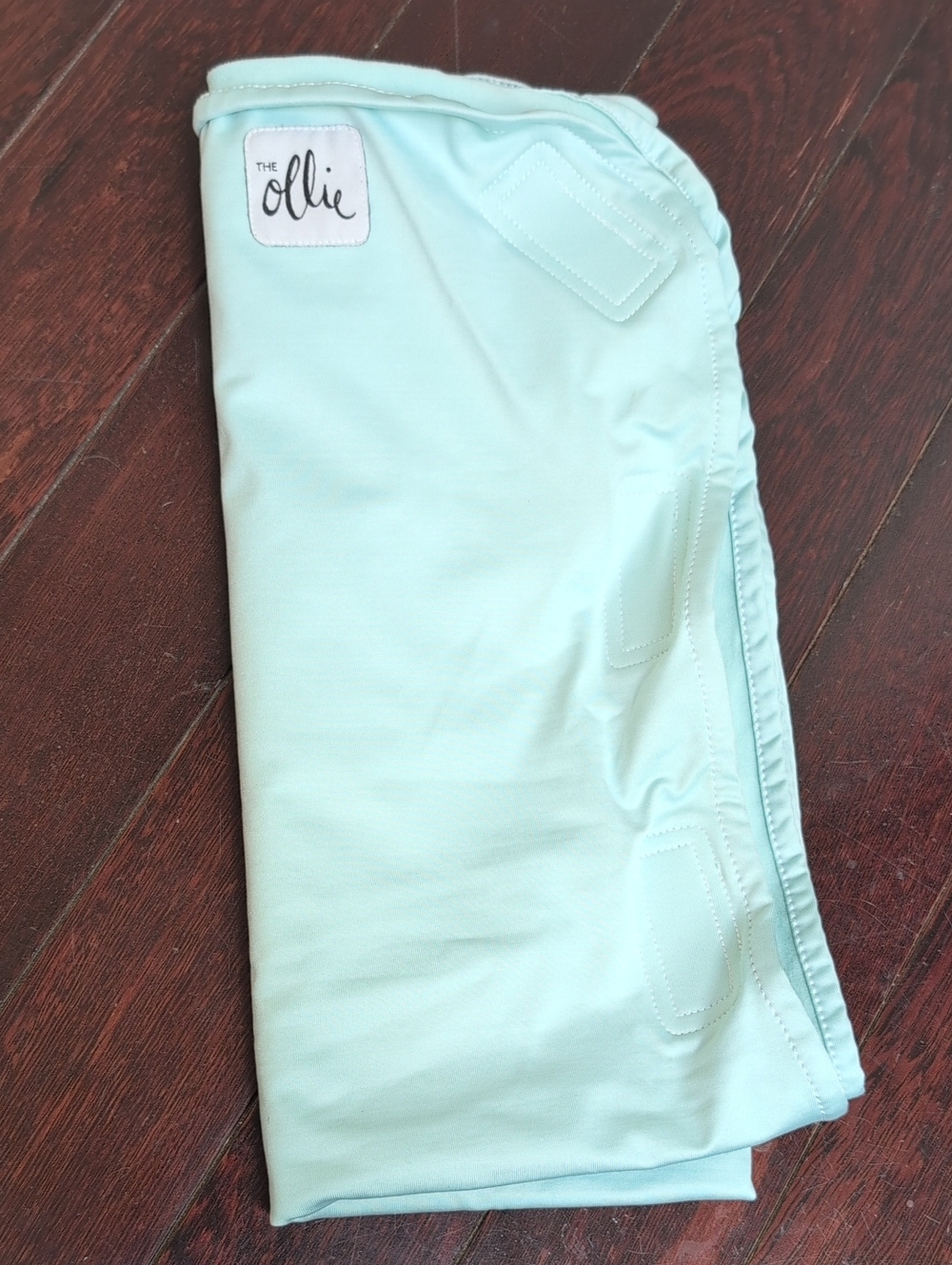 The Ollie Velcro baby swaddle - Light Blue - Picture 2 of 5